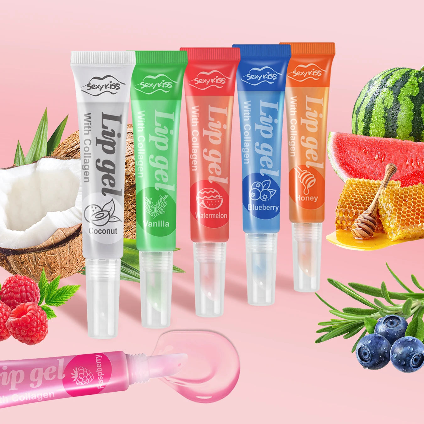 24PCS Luxury Gift Set Lip Balm Jelly Set Hydrating and Glossy for Dry Lips Valentine's Day Gifts Perfect Present for Peaceful Pleasures Health and Wellness
