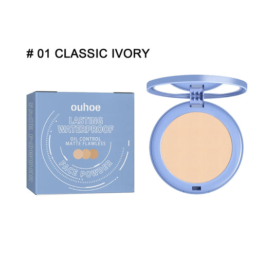 OUHOE Matte Pressed Powder – Oil Control Waterproof Concealer Pressed Face Powder Oasis Select 8g boexd