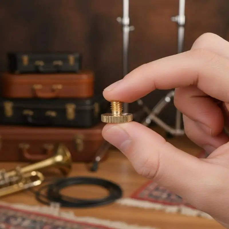 Brass M4 Finger Ring Screws for Trumpet & Saxophone – 2pcs