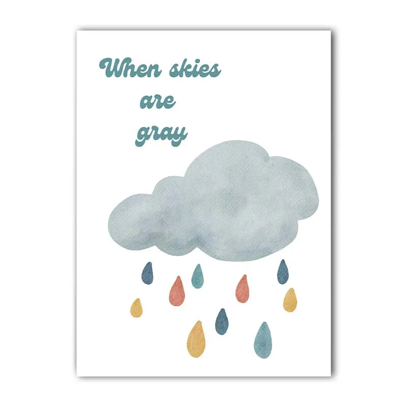 Nursery Rainbow Canvas Wall Art | Kids Room Nordic Print Canvas Wall Art Peaceful Pleasures Health and Wellness 04 20x25cm No Frame China Mainland