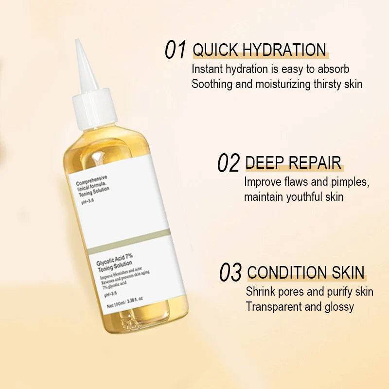 SADOER Glycolic Acid 7% Exfoliating Toner 100ml | AHA Toner