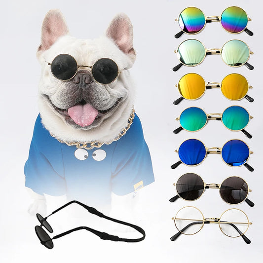 Vintage Round Pet Glasses for Dogs & Cats | Photo Props Pet Photo Props Peaceful Pleasures Health and Wellness