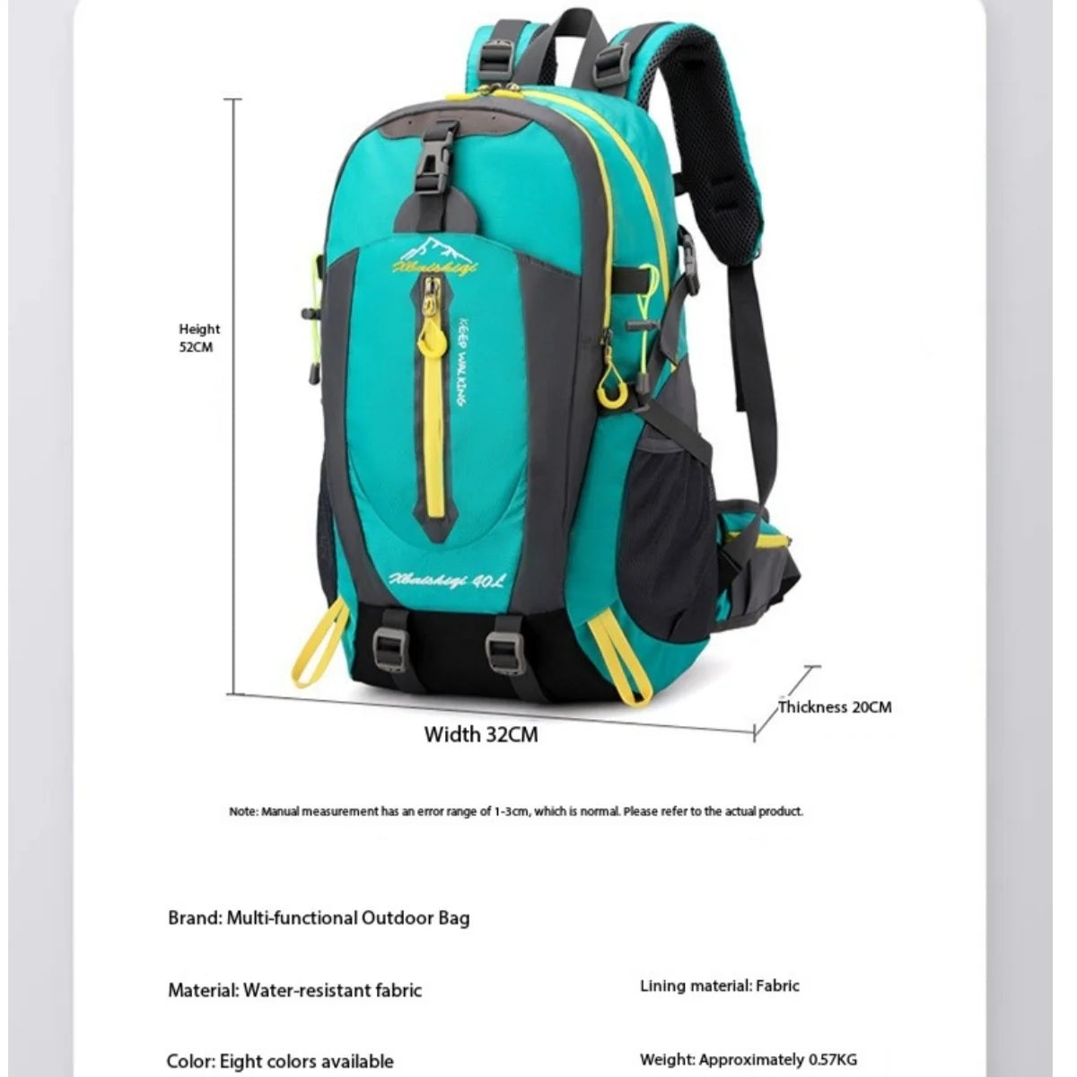 Outdoor hiking backpack waterproof trekking camping rucksack men's casual travel bag new sports backpack Peaceful Pleasures Health and Wellness