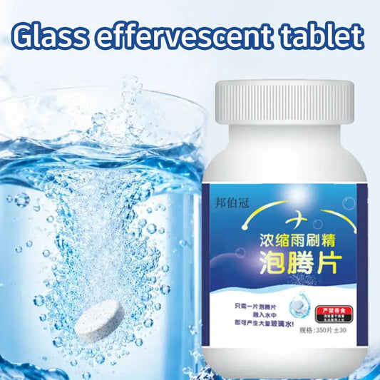 Car Windshield Washer Fluid Tablets,Solid Cleaner Concentrated Glass Water solid effervescent tablets Auto Windshield Cleaner Peaceful Pleasures Health and Wellness