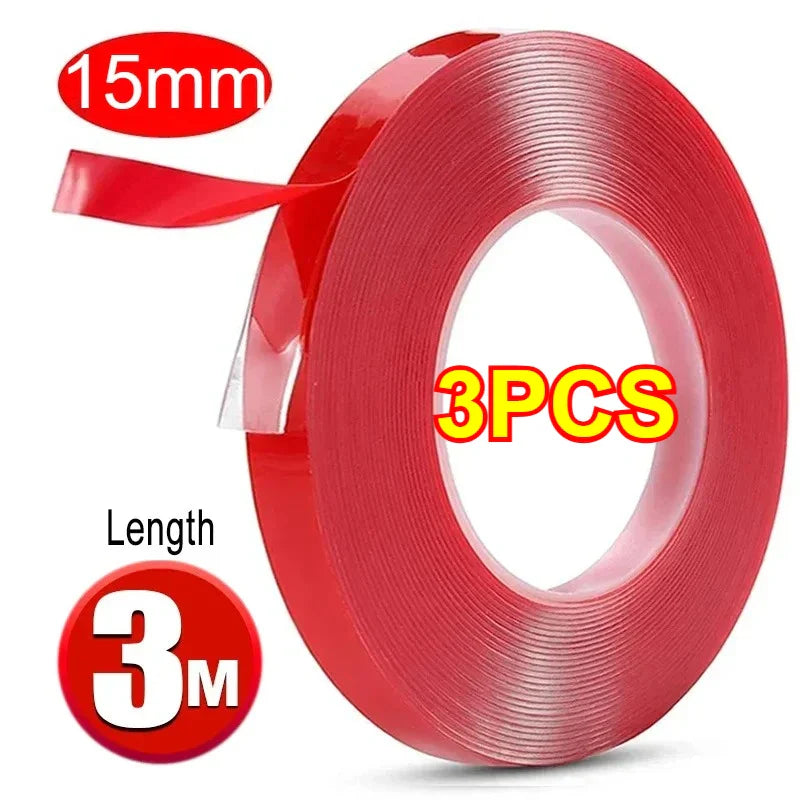 Nano Double-Sided Adhesive Tape – Transparent, Reusable, Waterproof