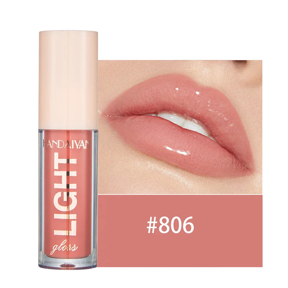 Handaiyan 12-Shade Mirror Lip Gloss – Glossy & Moisturizing