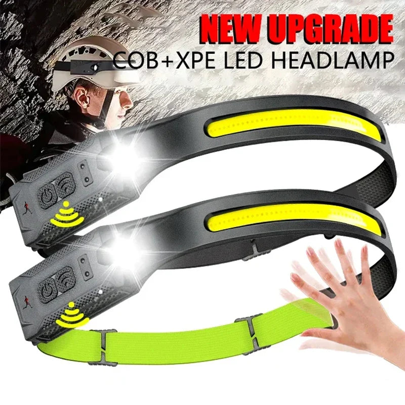 KDULIT LED Headlamp USB Rechargeable 350LM 5-Mode Waterproof