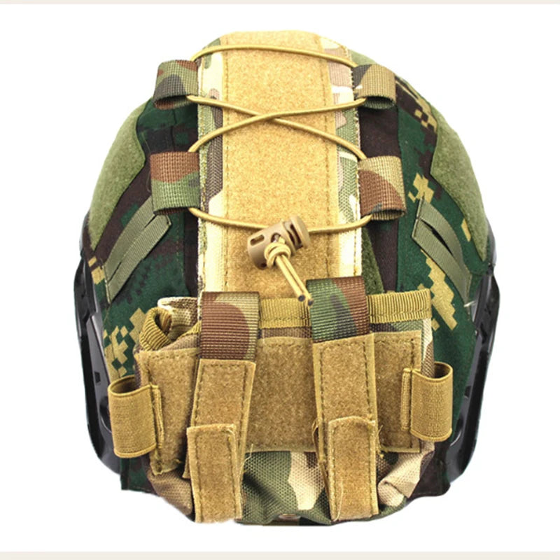 Velcro Weight Bag Accessory Bag Tactical F Camouflage AST Helmet Bag AF Wendy Suitable for Outdoor Tactics Peaceful Pleasures Health and Wellness