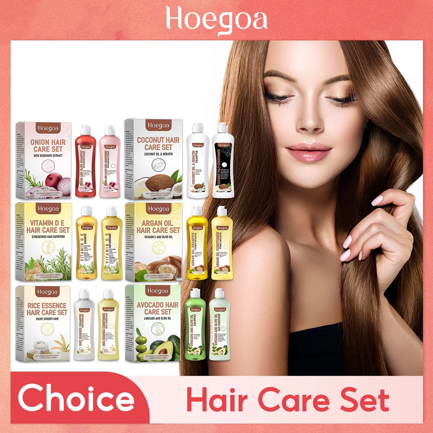 Hair Growth Shampoo Conditioner Set Repairing Strengthen Root Deep Nourish Anti Frizzy Dry Hair Oil Control Smoothing Hair Care Peaceful Pleasures Health and Wellness