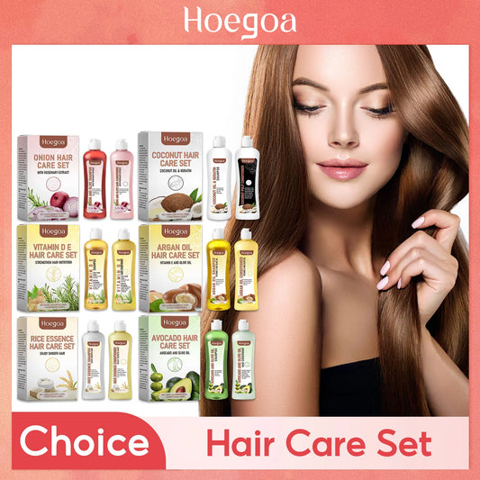 Hair Growth Shampoo Conditioner Set Repairing Strengthen Root Deep Nourish Anti Frizzy Dry Hair Oil Control Smoothing Hair Care Peaceful Pleasures Health and Wellness