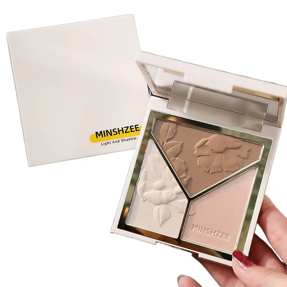 3-in-1 Contour Blush & Highlight Face Palette | MINSHZEE