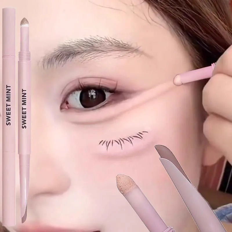 Double-Ended Lying Silkworm Pen – Waterproof Glitter Eyeliner