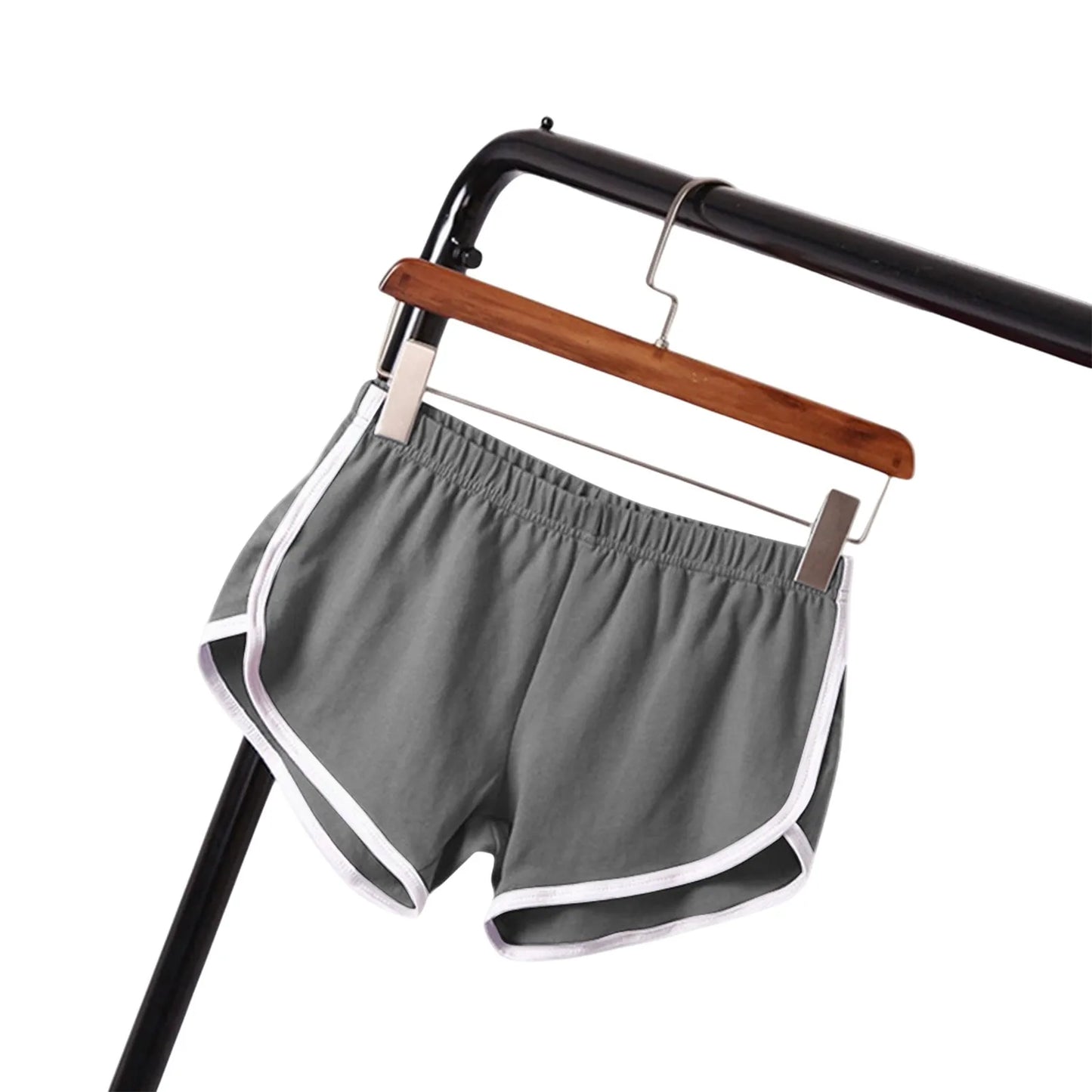 Sports Shorts Women Summer New Candy Color Anti Emptied Skinny Shorts Casual Lady Elastic Waist Beach Correndo Short Pants Peaceful Pleasures Health and Wellness