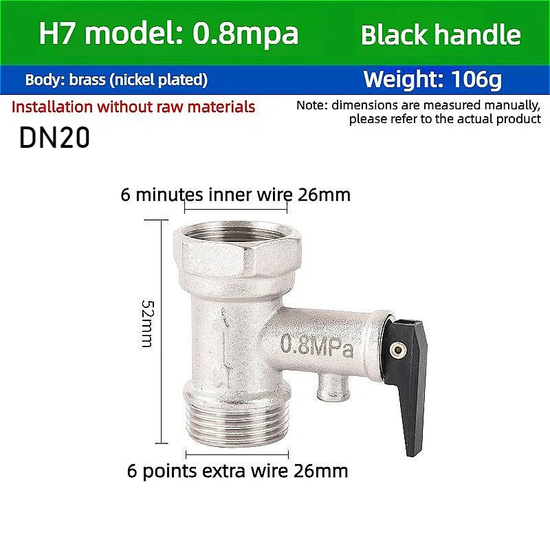 Brass Adjustable Pressure Relief Safety Valve | CE Certified