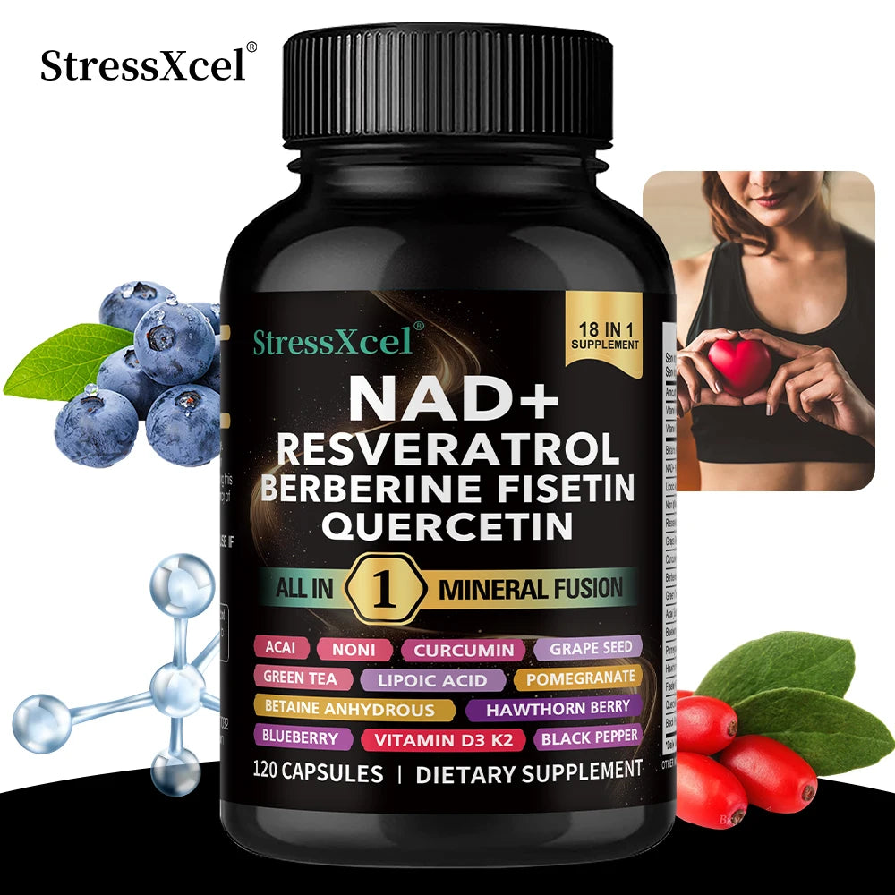 NAD+ Resveratrol Supplement – Energy, Anti-Aging & Cell Health