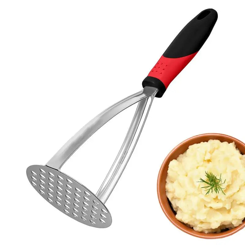 Stainless Steel Potato Masher | Smooth Mash, Non-Slip Handle Potato Masher Peaceful Pleasures Health and Wellness