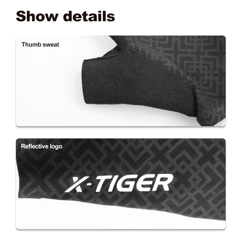X-TIGER Half Finger Cycling Gloves – Anti-Slip Breathable