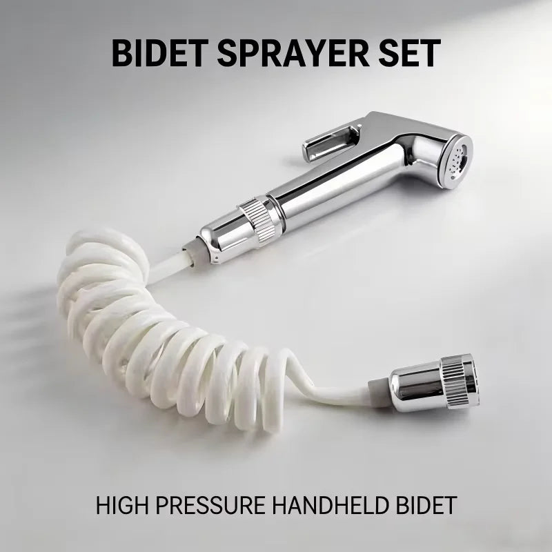 Handheld Bidet Sprayer with 1.5M Hose | Chrome Shattaf Head