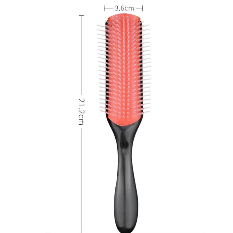 ‌5pcs 9-Rows Hair Detangler Brush - Scalp Massager for Straight, Curly, Wet Hair Comb Peaceful Pleasures Health and Wellness