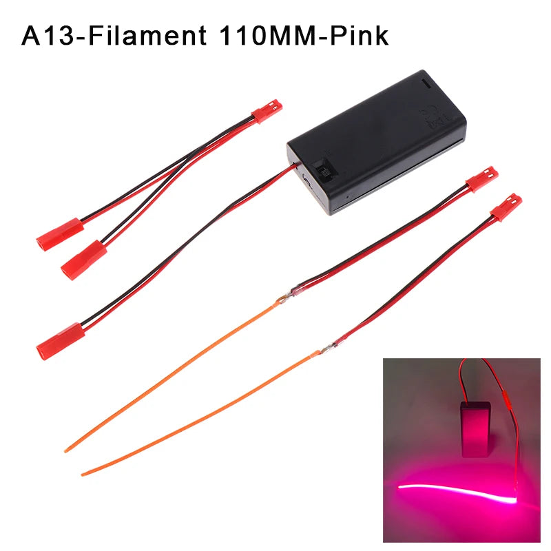 DC3V LED COB Filament Flexible Lamp 3000K 6000K 110mm 190mm 300mm Bulb Parts LED Diode Decor With AA Batteries Box Peaceful Pleasures Health and Wellness A13