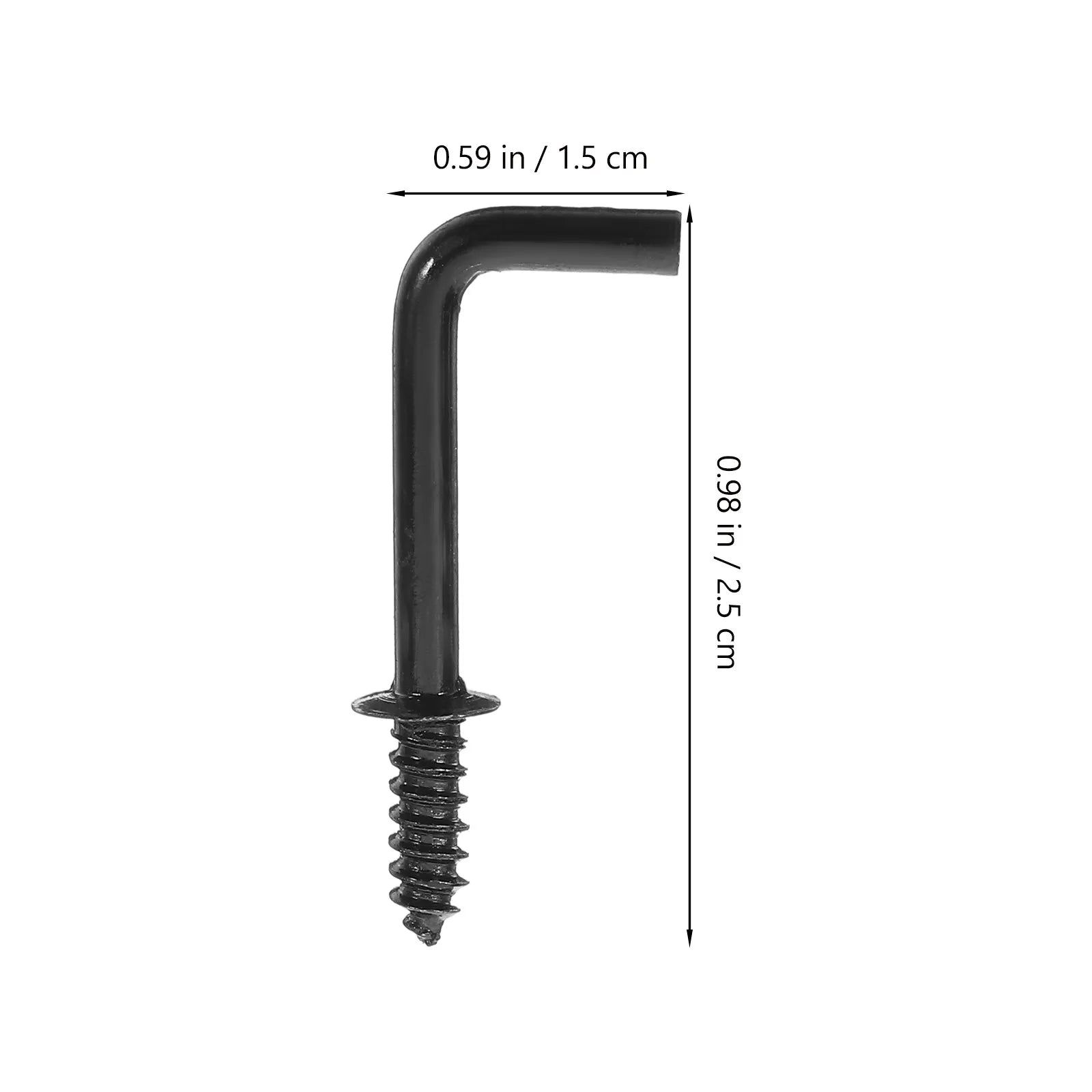 100Pcs Mini Right Angle Screw Hooks L Shape Self-Tapping Steel Hooks for Walls Decor Hanging Frames Artwork Jewelry Secure Peaceful Pleasures Health and Wellness