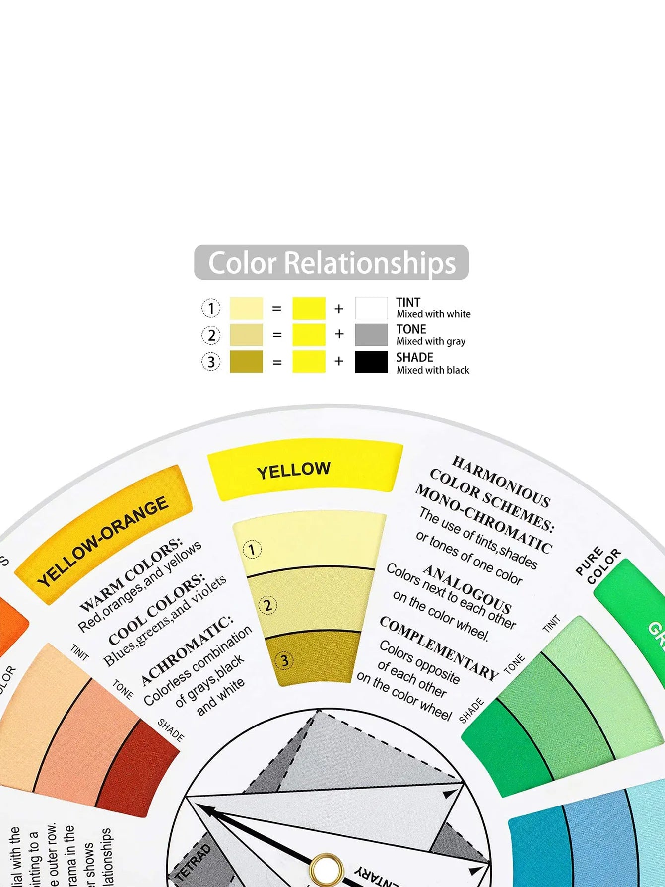 Bview Art Mixing Wheel Artist School Learning Guide Class Teaching
