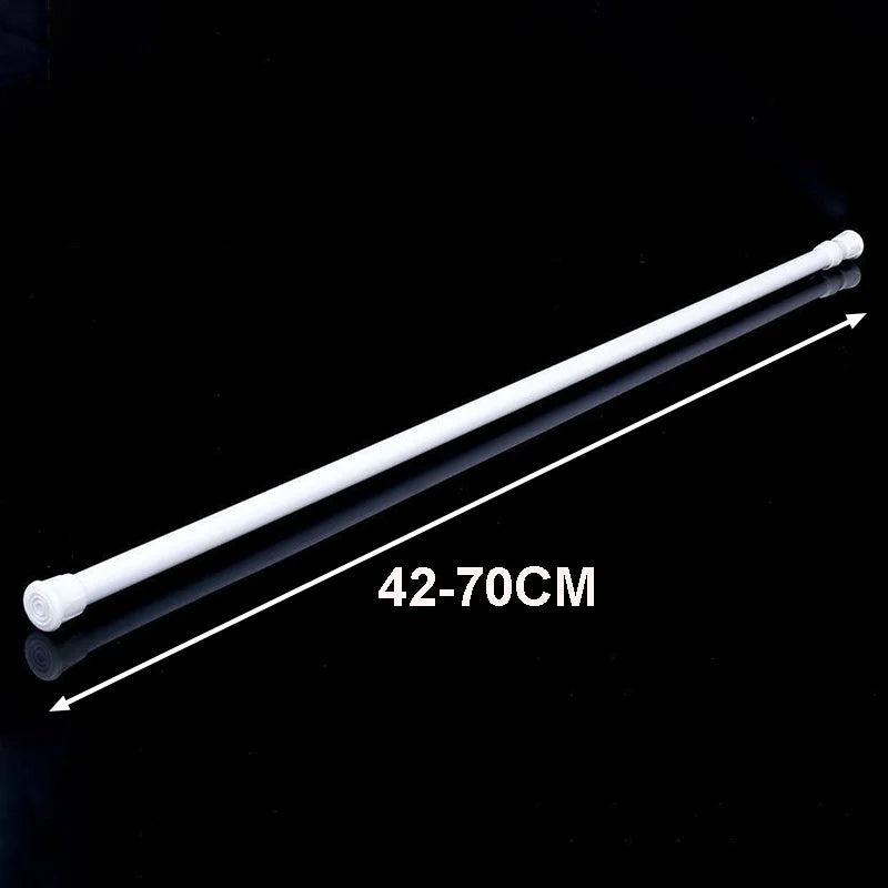 Spring Tension Curtain Rods Durable Adjustable Length Hanging Curtain Rods for Windows Doors Cabinet Door Frames Peaceful Pleasures Health and Wellness