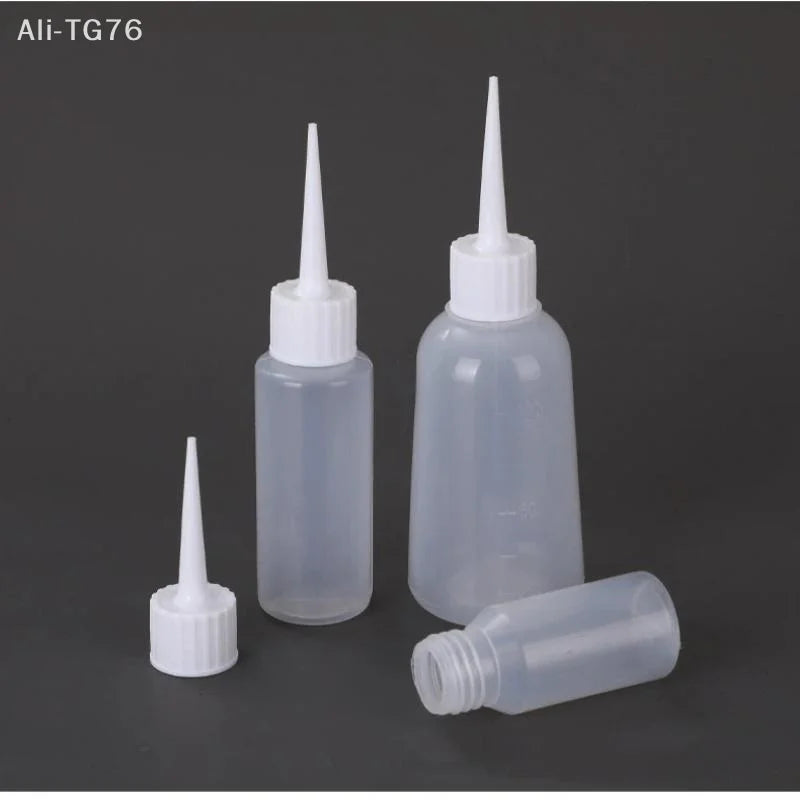 10-Pack Squeeze Bottles with Needle Nozzle Dropper Tips | PP