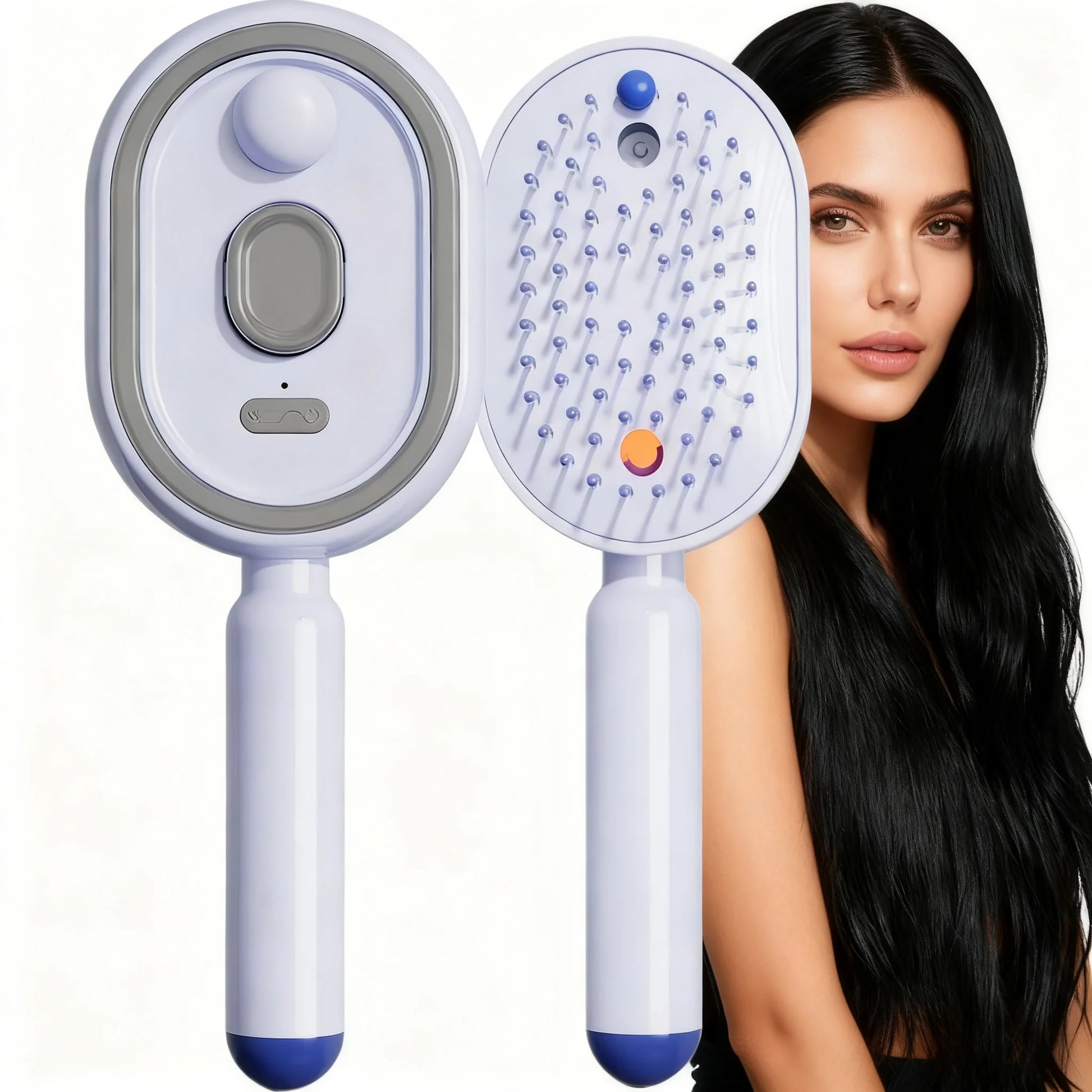 Detangling Spray Comb | Curl Refresh Head Massage Hair Brush Detangling Spray Comb Peaceful Pleasures Health and Wellness