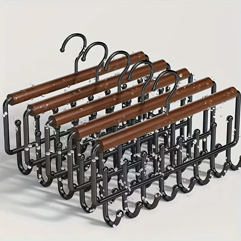 Wall-Mounted Metal Coat Rack 8 Hooks & Storage Box Wall-Mounted Coat Rack Peaceful Pleasures Health and Wellness