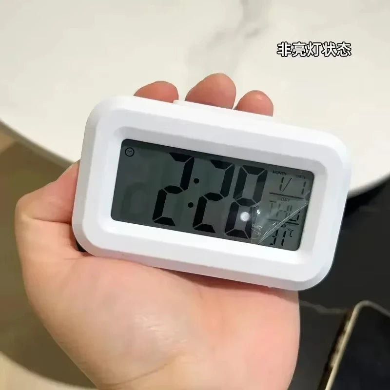 LED Digital Electronic Alarm Clock With Backlight Snooze Calendar Screen Display For Home Office Desktop Table Peaceful Pleasures Health and Wellness