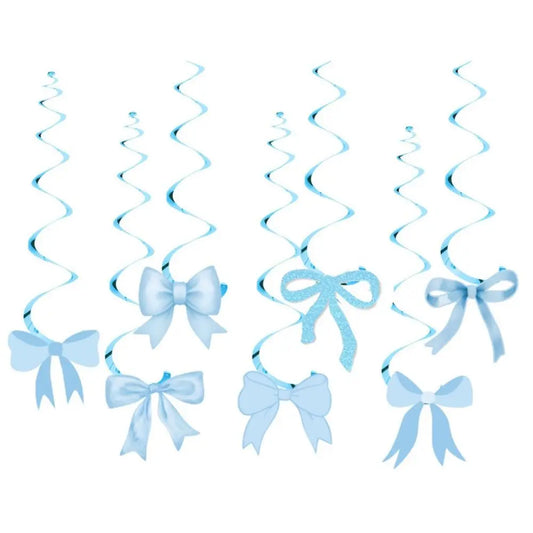 Bow Theme Happy Birthday Banner & Balloon Decoration Set Birthday Party Decoration Peaceful Pleasures Health and Wellness