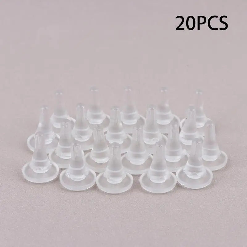 3Colors 20PCS Elevator Hall Door Anti-collision Nails Beans/anti-collision Rubber Pads/Shock Absorption Beans/Opening 5-6mm Peaceful Pleasures Health and Wellness Transparent