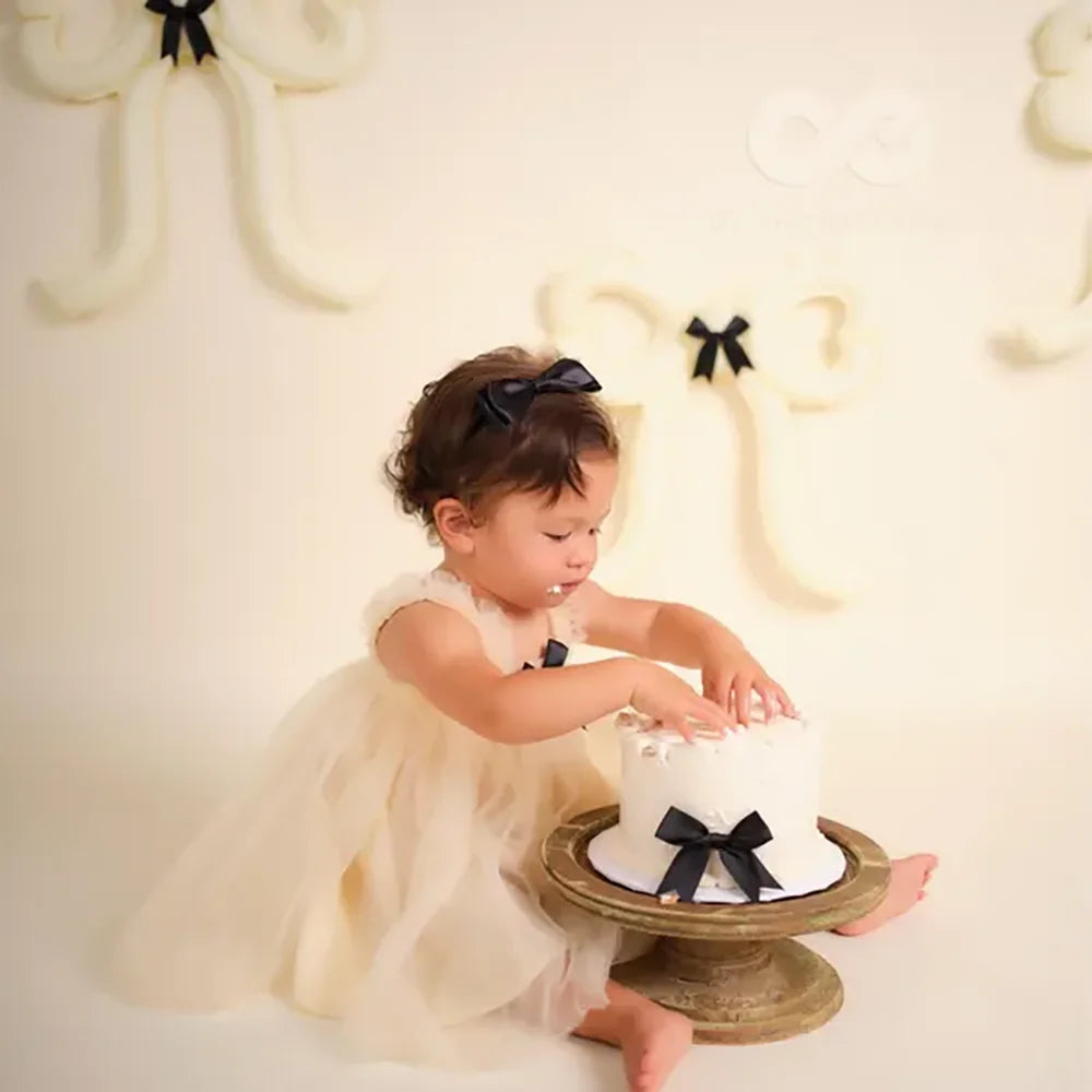 20Pcs Pink & Black Satin Ribbon Bows – Gift, Wedding & Hair Decor