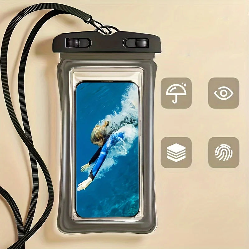 IPX8 Waterproof Phone Pouch | Clear Dry Bag for Beach & Kayak