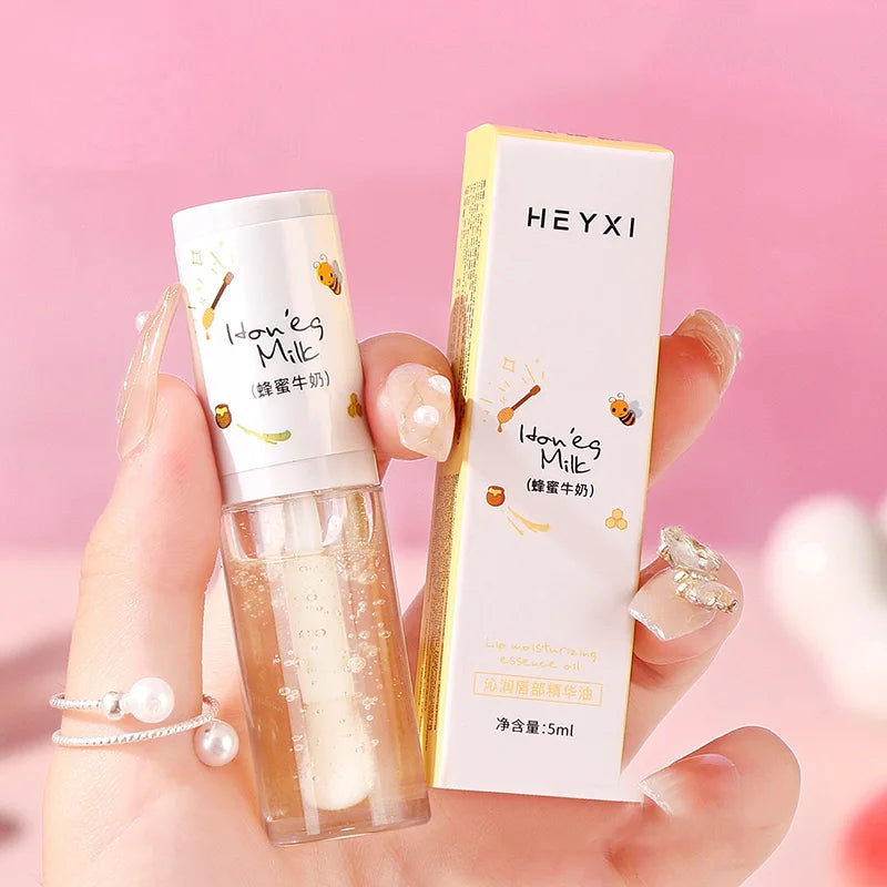 K-Beauty Lip Gloss Oil | Moisturizing Jelly Lip Balm & Brush