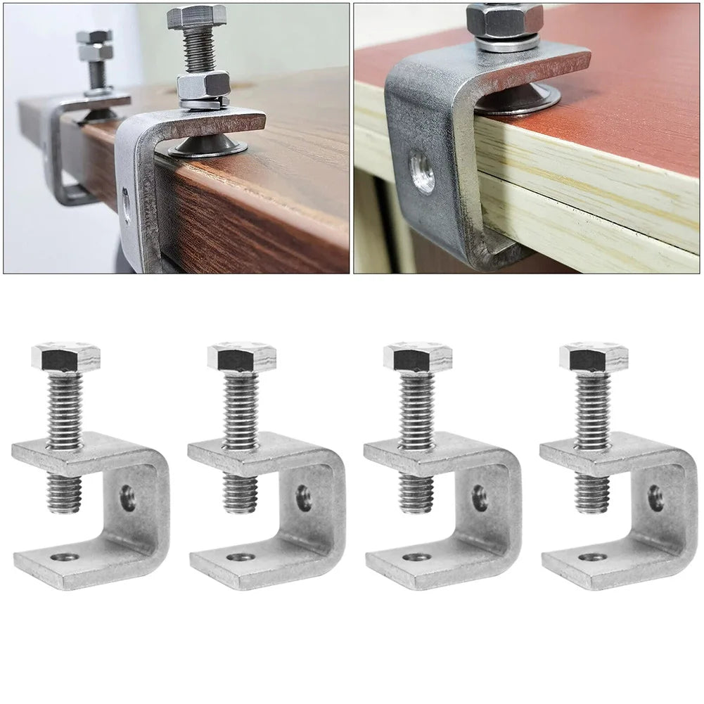 C Clamps Table Mount Desk Lamp Bracket Clamp – 1/2/4pcs