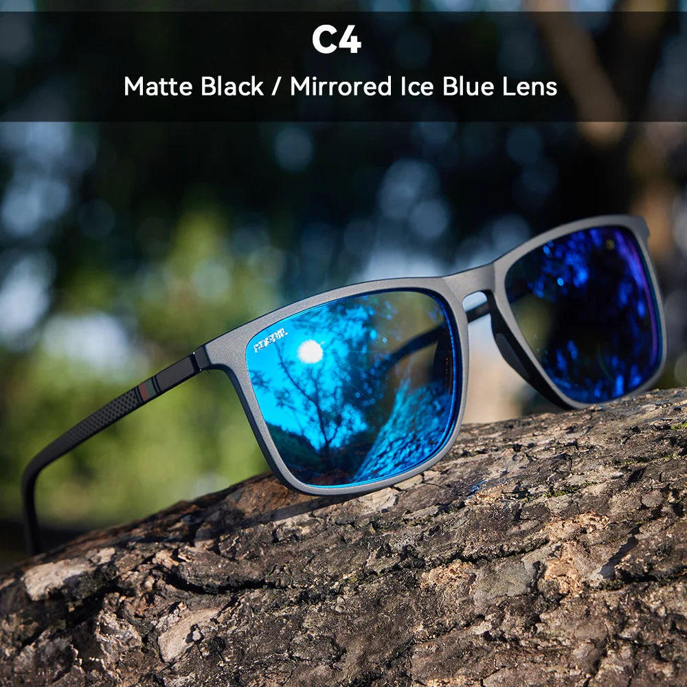 Large Square Polarized Sunglasses UV400 | Fishing & Driving