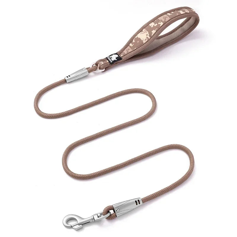 Truelove-Floral Printing Pet Leash Neoprene-Padded Handle Leash Small Medium Dog Safety Enjoyable Walking Experience TLL25761 Peaceful Pleasures Health and Wellness Brown S China Mainland