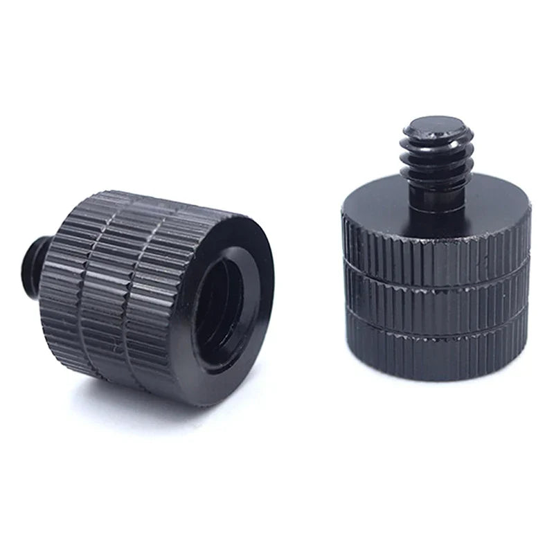 1/4" & 3/8" to M4–M10 Thread Screw Mount Adapter for Tripod