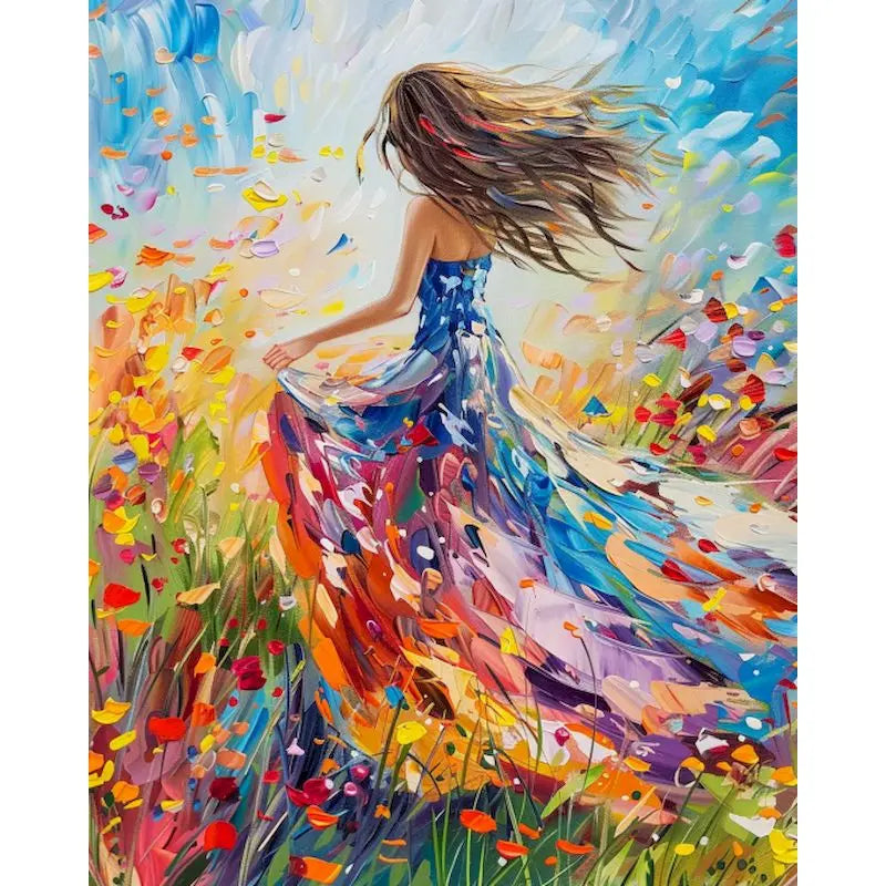 GATYZTORY 60x75cm Painting By Numbers DIY Paint Kit Drawing Girls Picture Painting Numbers For Adults Decorative Paintings Peaceful Pleasures Health and Wellness 1-2 40x60cm Unframed