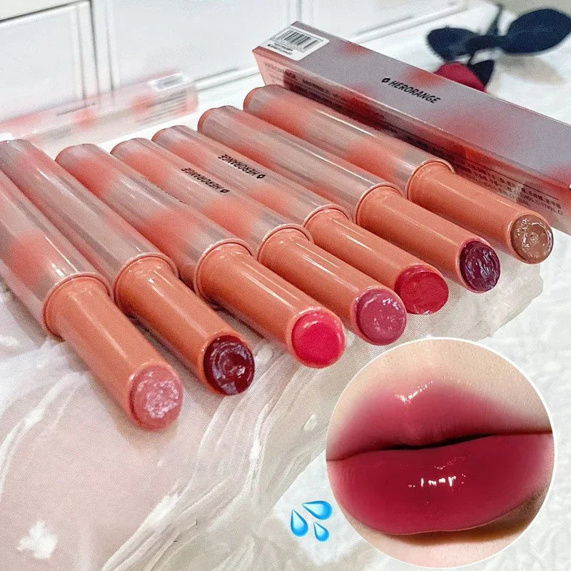 Strawberry Jelly Lipstick Mirror Gloss Tint | K-Beauty Moisturizing