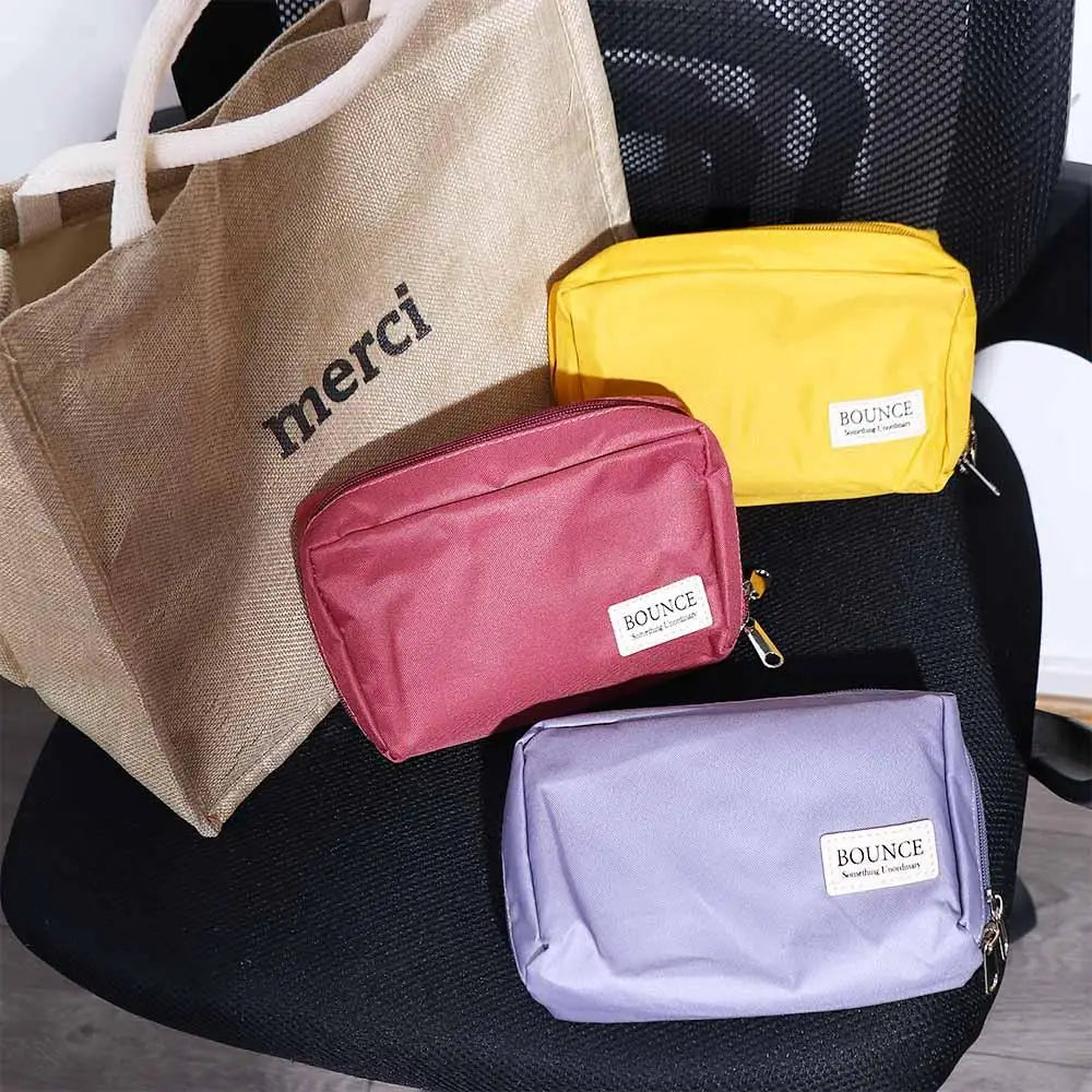 Nylon Zippered Storage Pouch – Cosmetic, Documents & Office