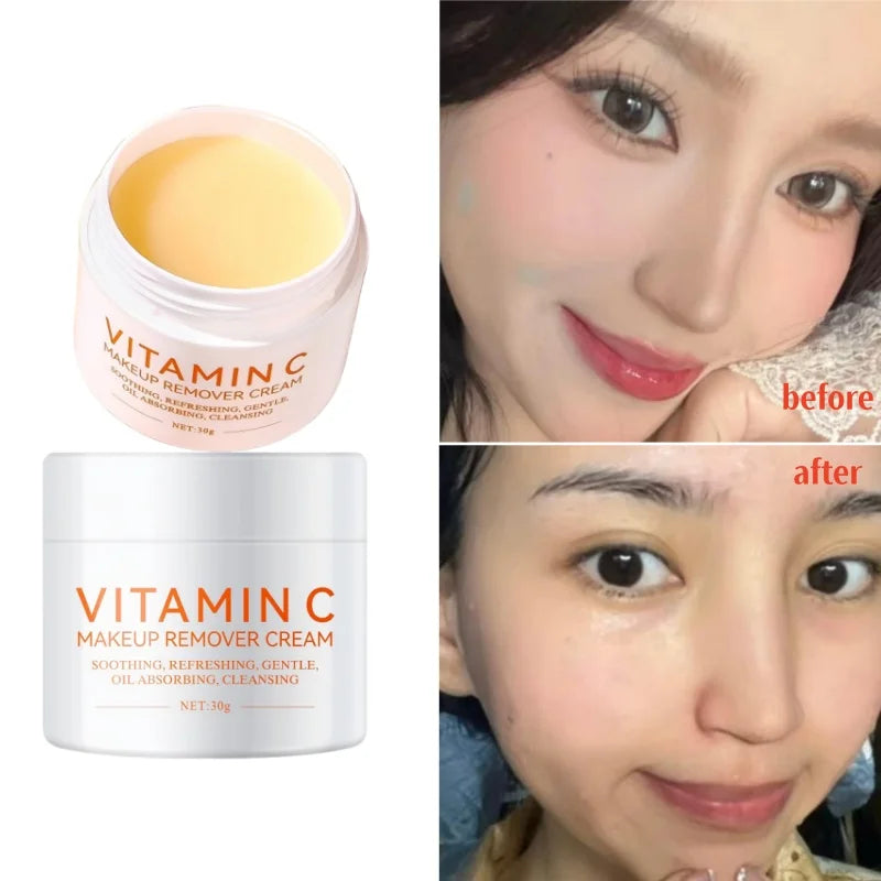 Vitamin C Cleansing Balm Easily & Effectively Remove Makeup Deeply Cleanses Nourishes Skin Refreshed & Non-greasy Cleansing Balm Peaceful Pleasures Health and Wellness