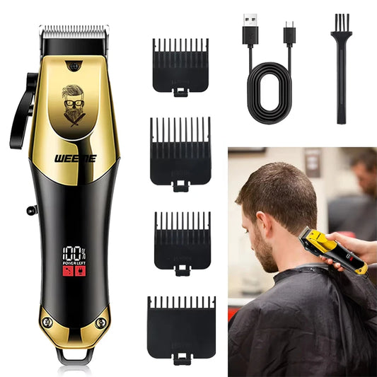 Men's Electric Vintage T9 Hair Clipper Beard Trimmer/Wireless Hair Clipper/Beard Trimmer Rechargeable Hair Cutting Machine Kit Peaceful Pleasures Health and Wellness