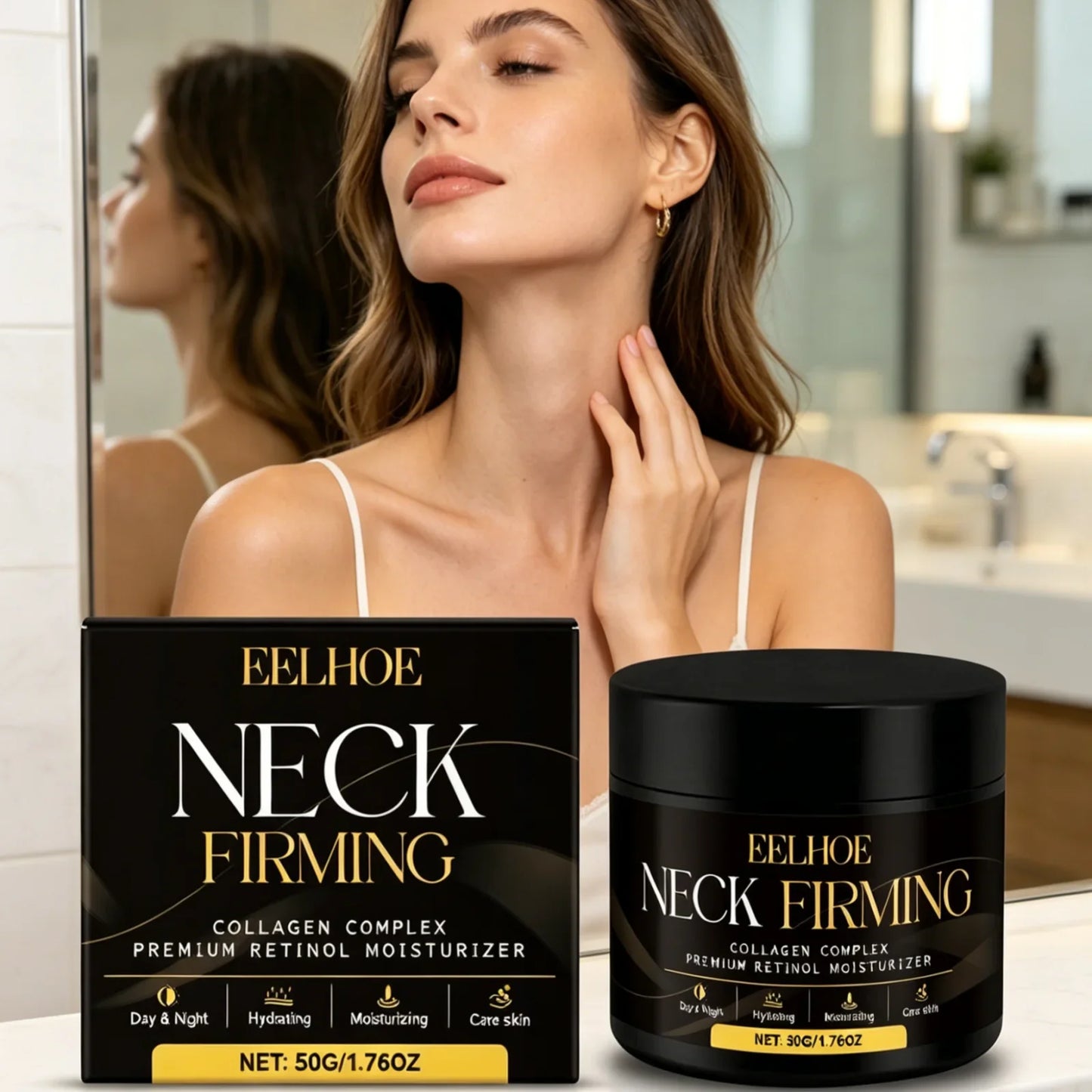 EELHOE Neck & Face Firming Cream – Anti-Wrinkle, Skin Tightening