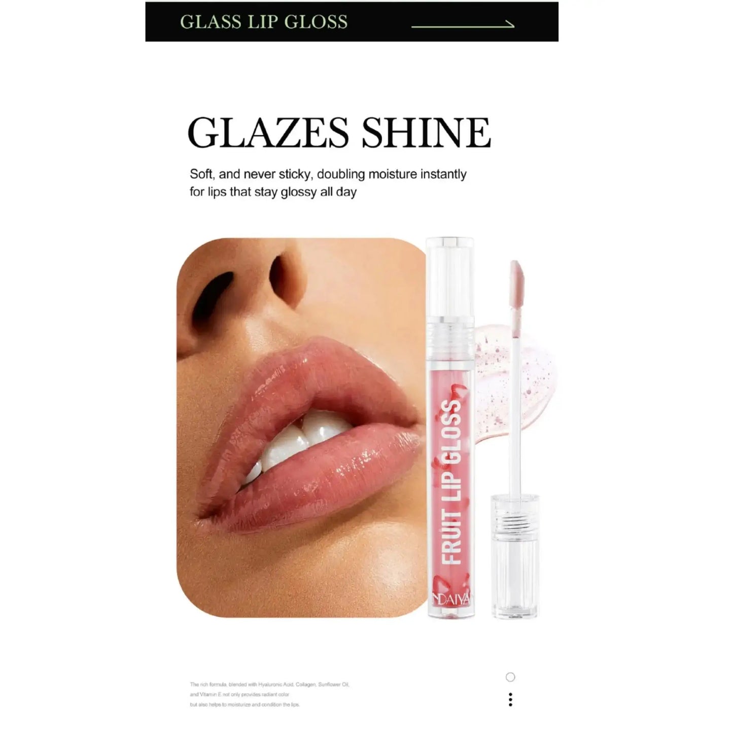 Handaiyan Fruity Lip Oil – Glossy Mirror Hydrating Lip Gloss
