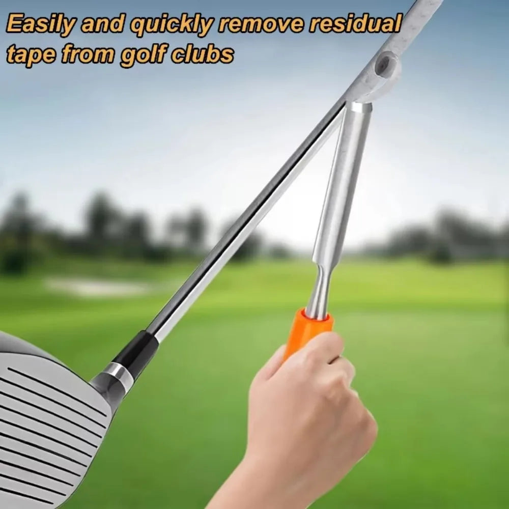 Golf Grip Tape Removal Tool | Steel Shaft Regripping Scraper