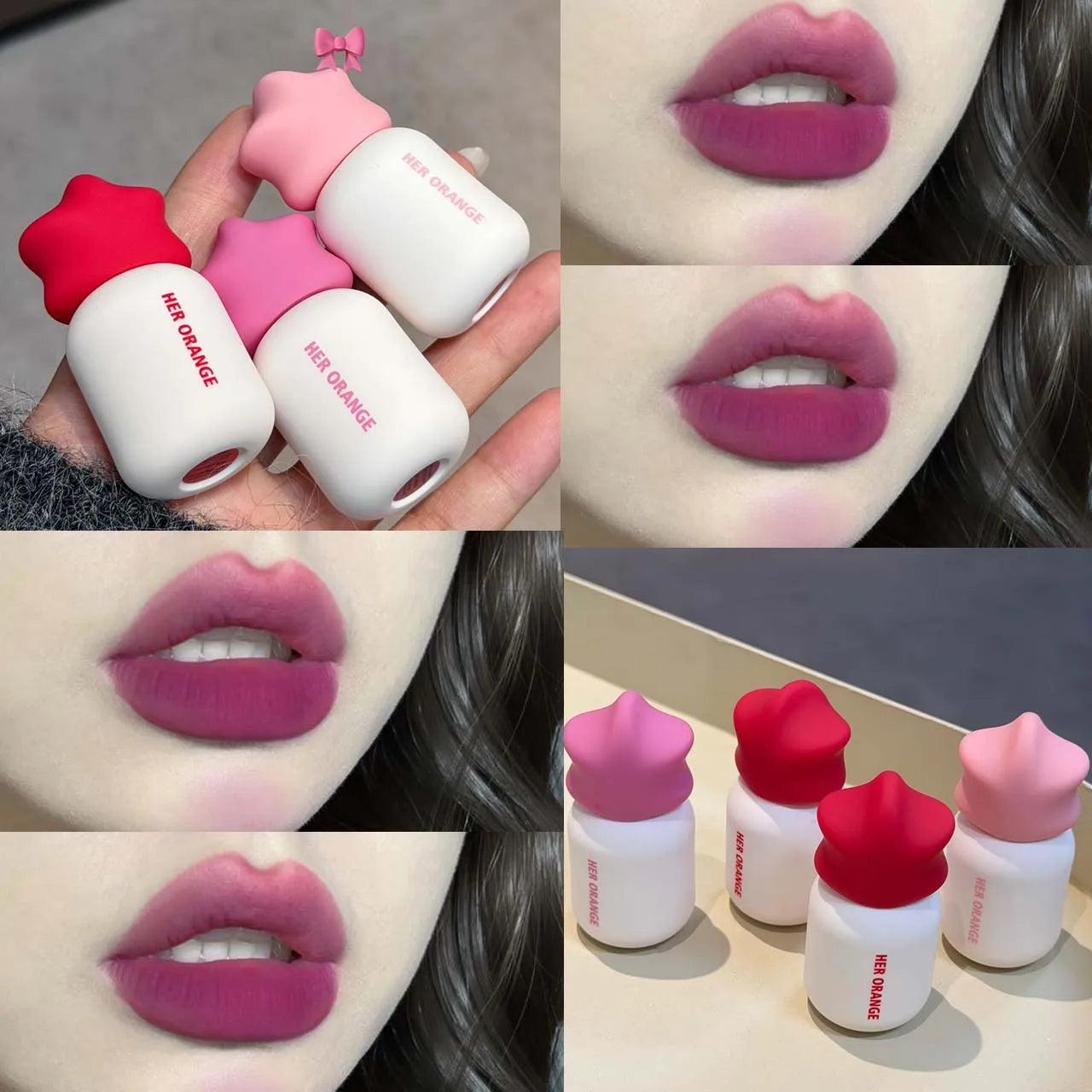 HERORANGE Velvet Matte Liquid Lipstick – Waterproof Lip Tint