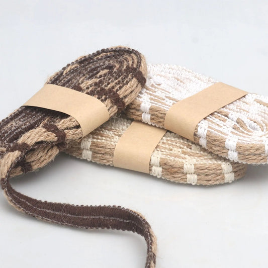 Natural Jute Lace Ribbon 2 Yards – Rustic Wedding & Gift Wrap Craft Ribbon Oasis Select